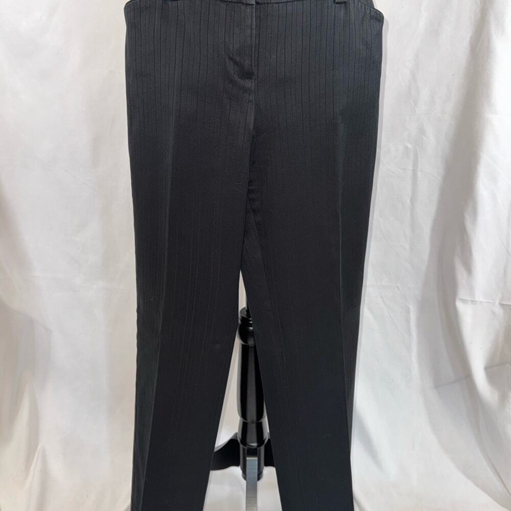 White House Black Market Black Pinstripe Trousers